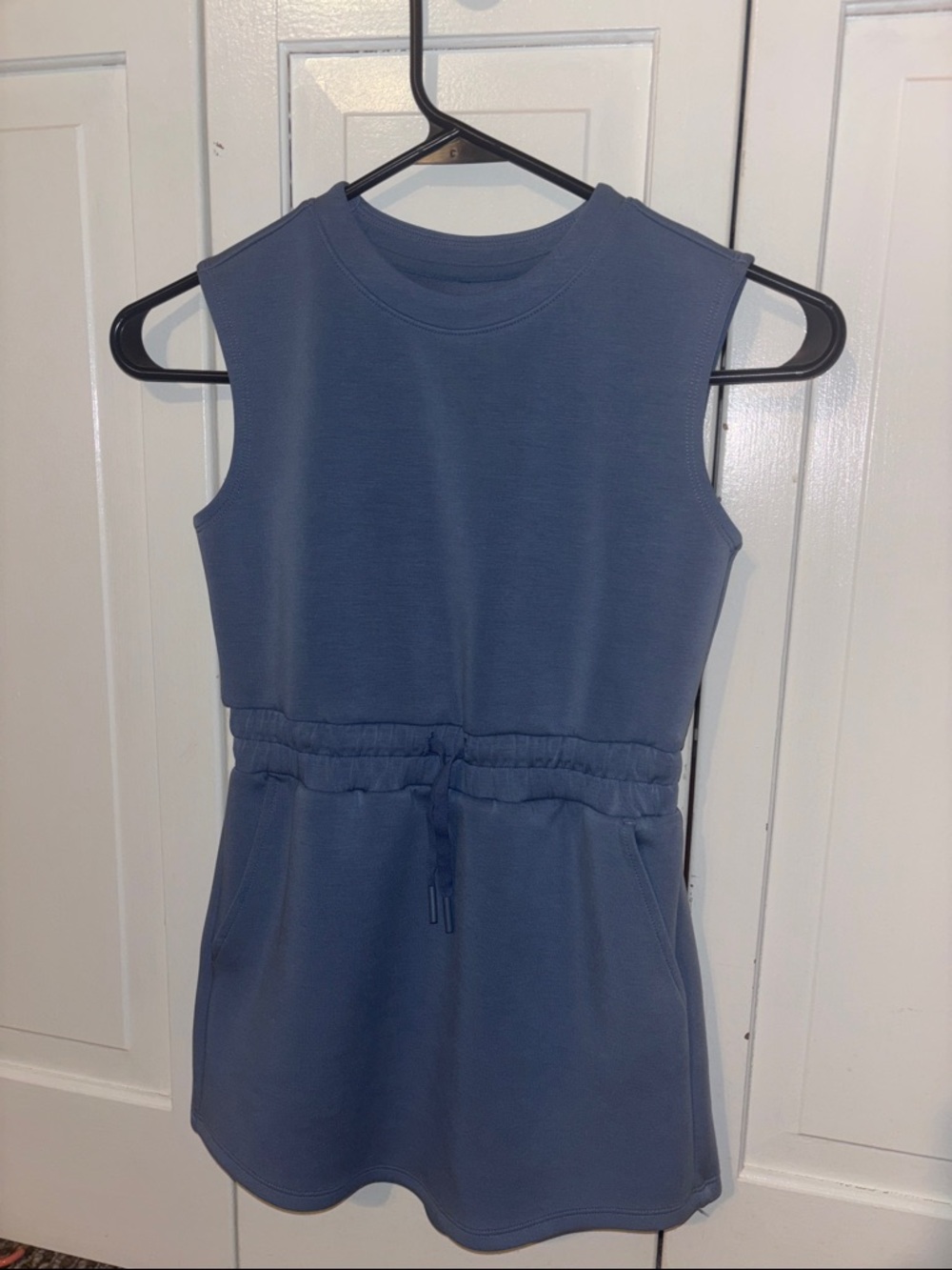 all in motion Blue Sleeveless Drawstring Casual Dress